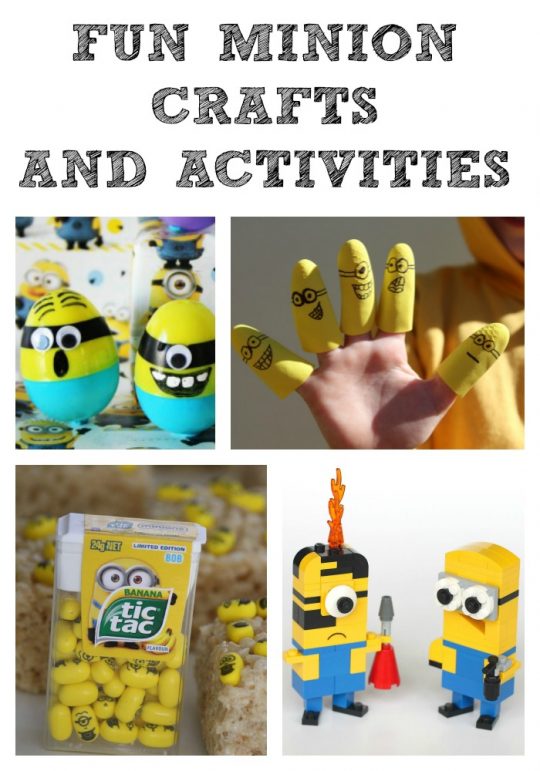 FUN Minion Crafts & Activities! Perfect for any Minion fans!!