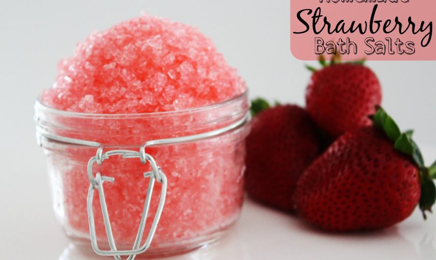 Homemade Strawberry Bath Salts