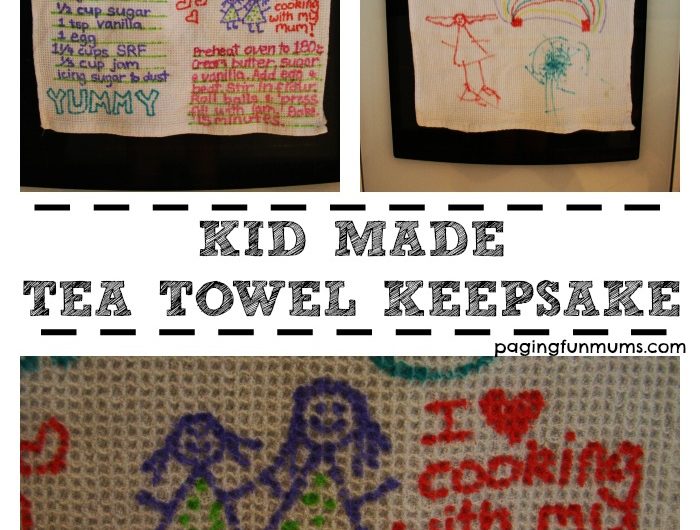Kid Made Tea Towel Keepsake