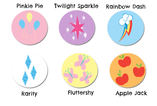 All My Little Pony names and cutie marks 