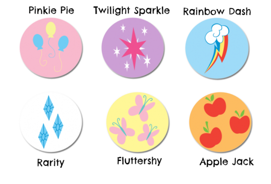 my little pony characters cutie marks