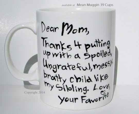 Worlds Worst Mom Mug, Funny Mothers Day Gifts, Bad Mom Joke Mugs