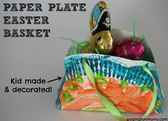 Paper Plate Easter Basket
