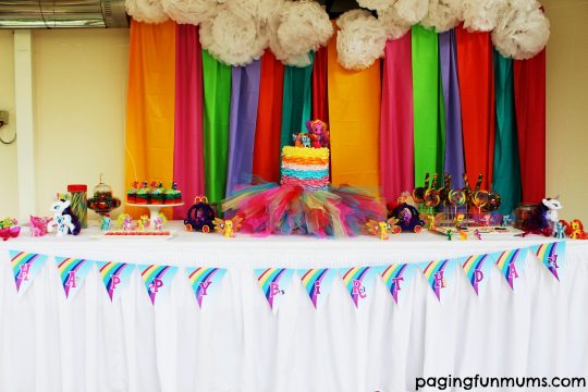 my little pony party backdrop