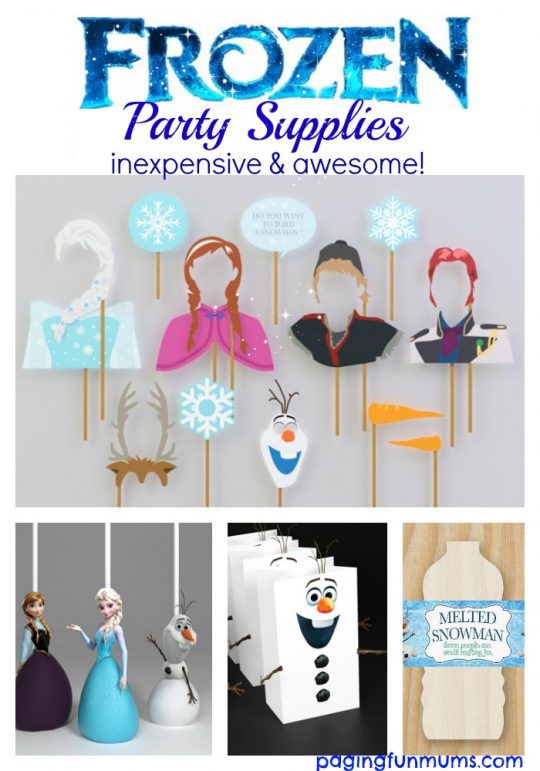 Frozen party supplies