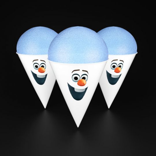 Olaf Snowcone Cups