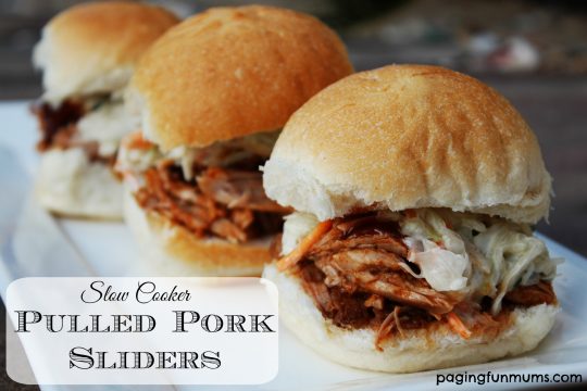 Slow Cooker Pulled Pork Sliders