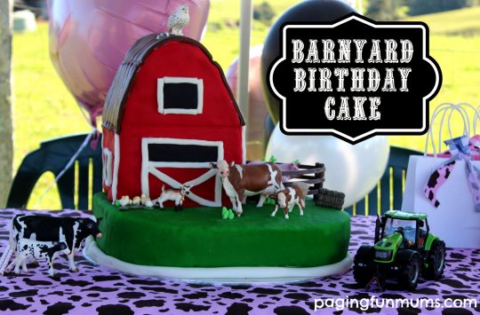 Barnyard Birthday Cake - not as hard as it looks!