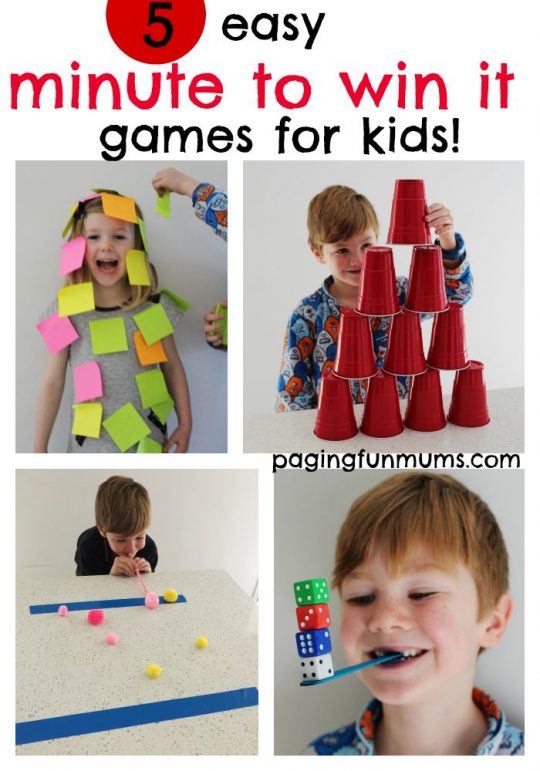 Printable Minute To Win It Games