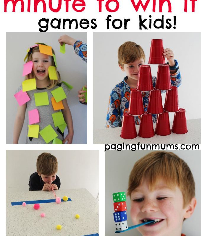 STEM Challenge: Easy Minute to Win it Games for Kids