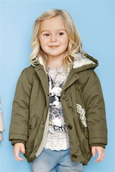 Next Khaki Jacket - my daughter would ROCK this look!
