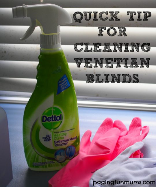 Quick tip for cleaning venetian blinds!