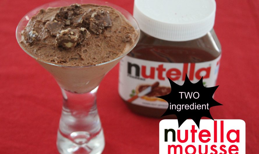 TWO ingredient Nutella Mousse