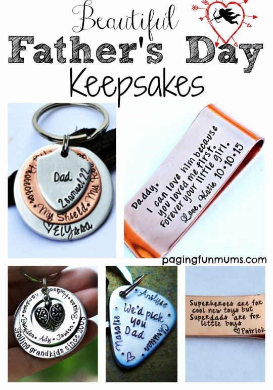 Beautiful father's day keepsakes