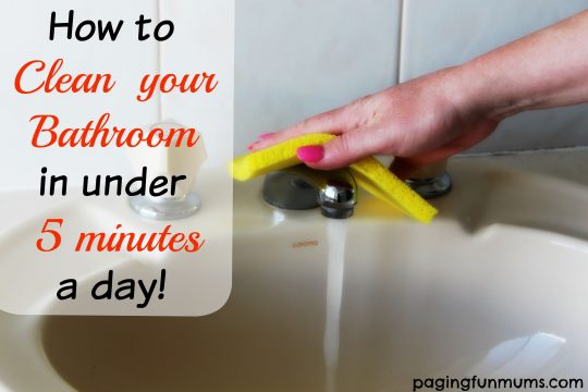 How to clean your bathroom in under 5 minutes a day