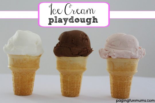 Ice cream playdough