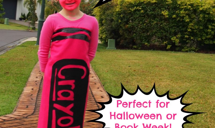DIY No Sew Crayon Costume