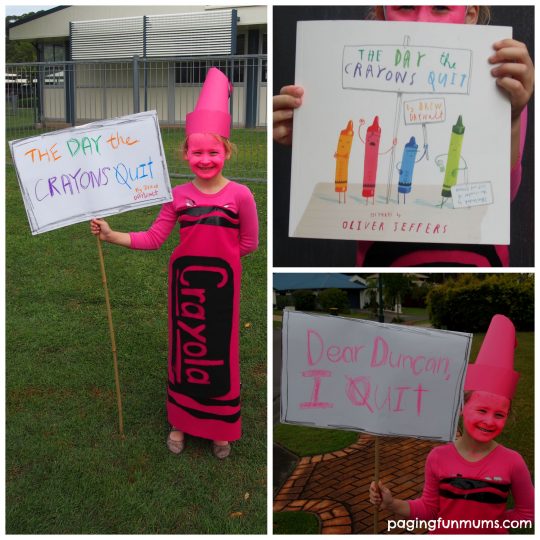 The Day the Crayons Quit Costume for Book Week!