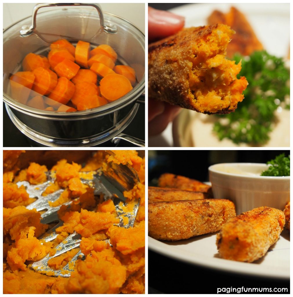 Sweet Potato and Salmon Fingers! Healthy and delicious!