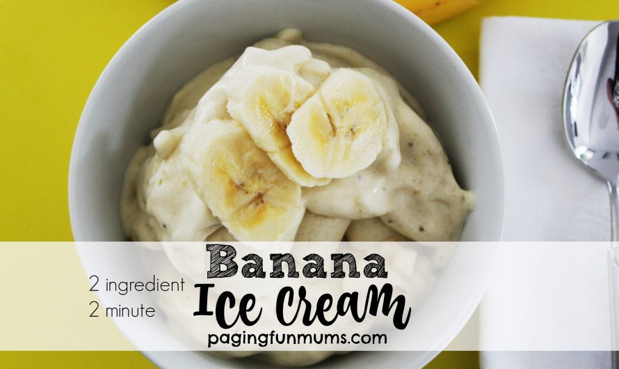 Two Ingredient, Two Minute Banana Ice Cream