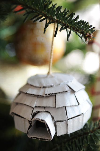 Cardboard Igloo Ornament