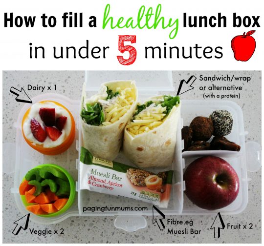 How to fill a healthy lunch box in under 5 minutes (that kids can even make)