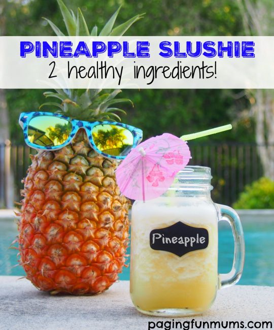 Pineapple Slushie - just two healthy ingredients!