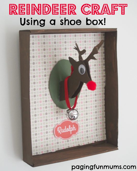 Transform a show box into this cute Reindeer! 