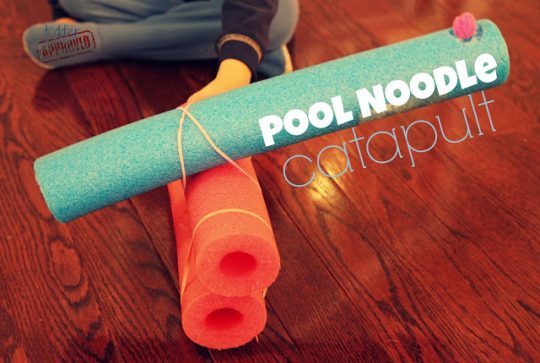 pool noodle catapult cross process