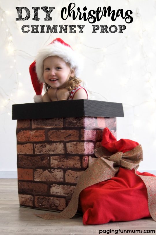 DIY Christmas Chimney Photo Prop