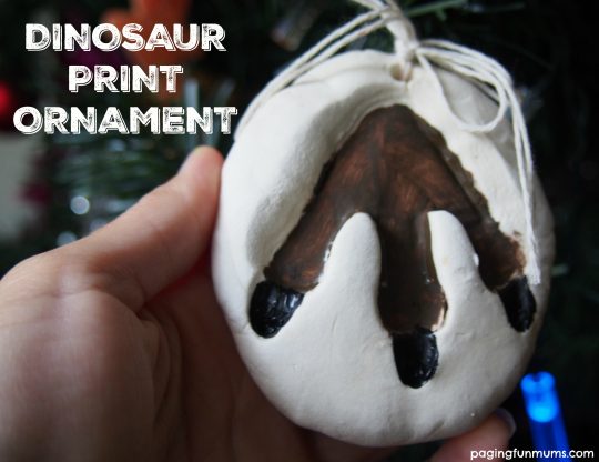 Dinosaur Print Ornaments