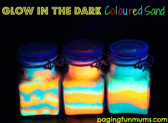 DIY Glow in the dark Glitter! - Paging Fun Mums