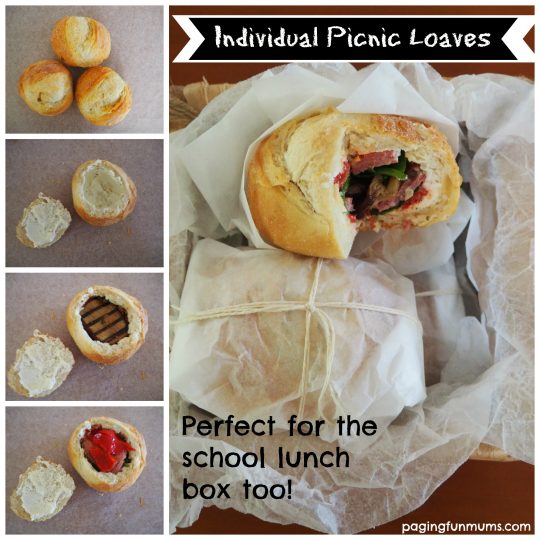 Individual Picnic Loaves + 25 other great Picnic Recipes!