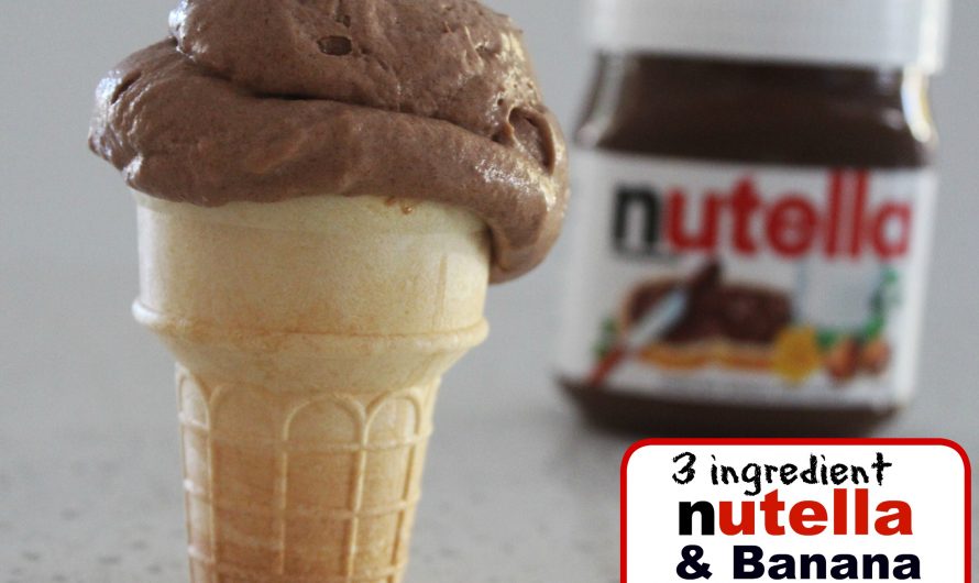 THREE Ingredient Nutella AND Banana Ice Cream!