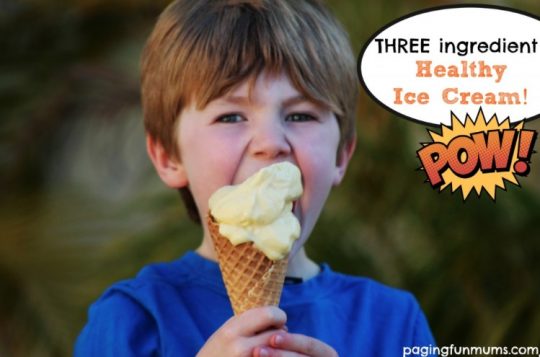 Three Ingredient Healthy Ice Cream