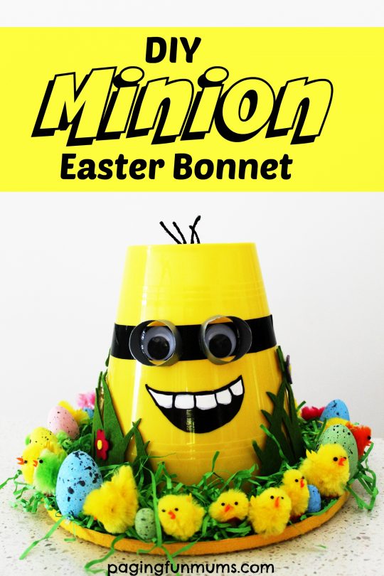 DIY Minion Easter Bonnet
