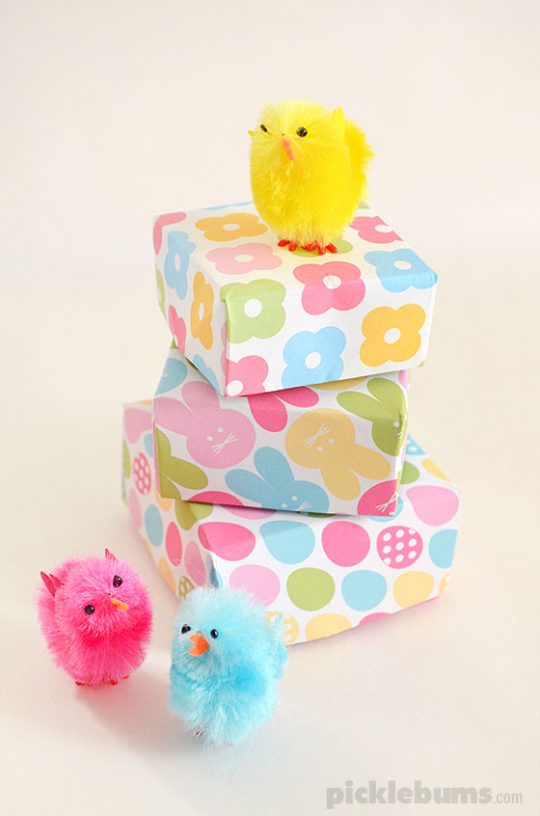 Print & Fold Easter Gift Boxes