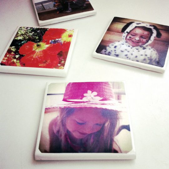 DIY Tile Photo Coaster