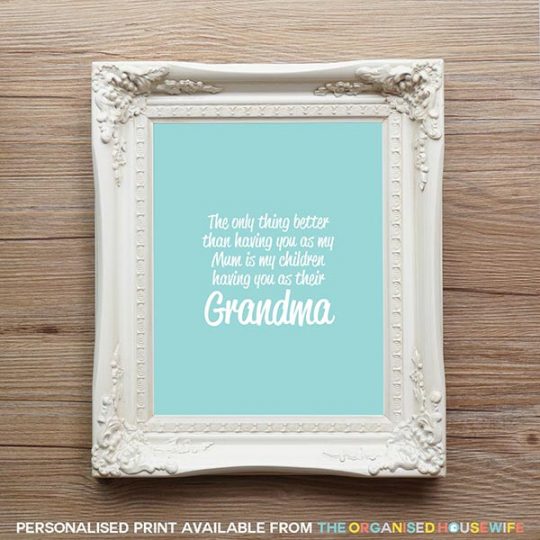 Having you as Grandma Free Printable