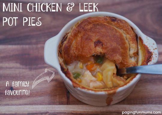 Mini Chicken and Leek Pot Pies! A huge family favourite in our house. 