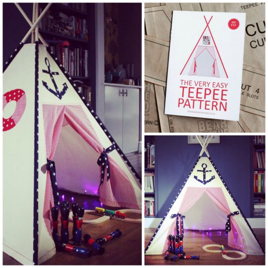 The very easy Teepee pattern! What a great DIY project!