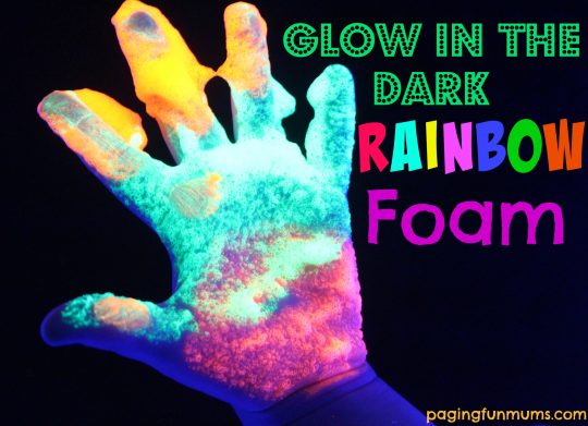 Glow in the Dark Rainbow Foam