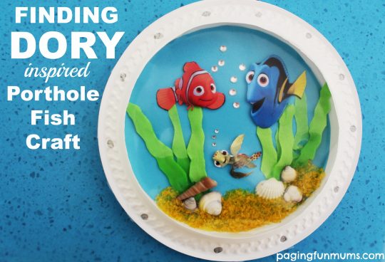 Finding Dory Inspired Porthole Fish Craft