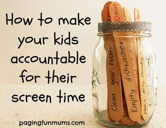 How to make your kids accountable for their screen time sticks
