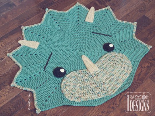 Triceratops Crochet Pattern - Dinosaur FUN!