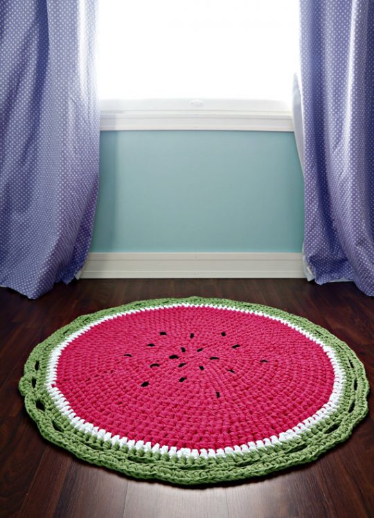 Watermelon Crochet Rug Pattern
