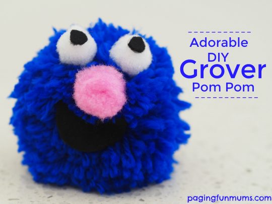 Adorable DIY Grover Pom Pom