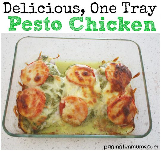 Delicious One Tray Pesto Chicken