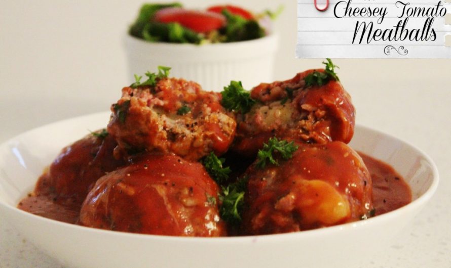 Mammas Cheesy Tomato Meatballs – now with easy Video Tutorial!