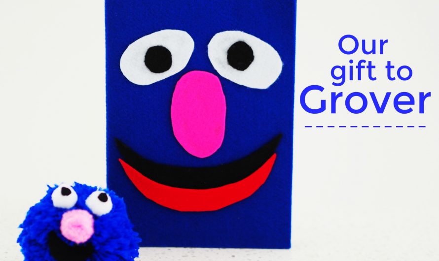 Our Gift to Grover…a cute card & adorable personalised Pom Pom!